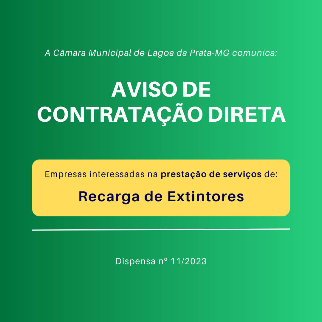 Recarga de Extintores | Dispensa nº 11/2023