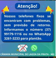 Problema Técnicos com os Telefones