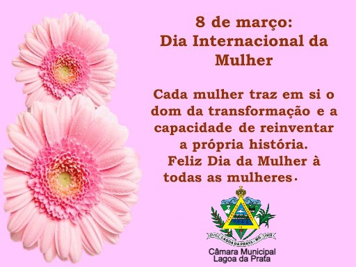 Uma homenagem da Câmara Municipal pelo Dia Internacional das Mulheres